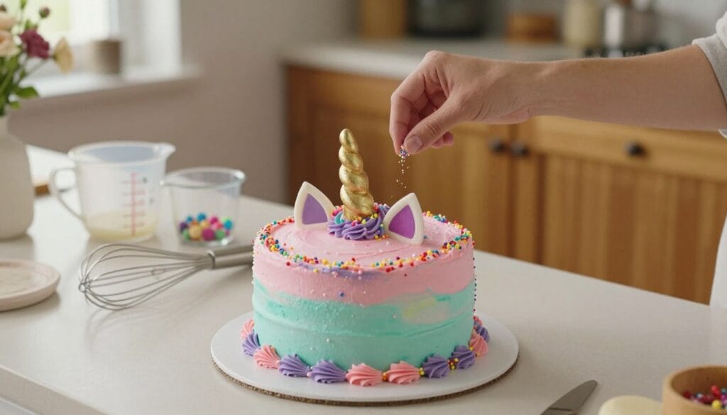 easy unicorn cake tutorial
