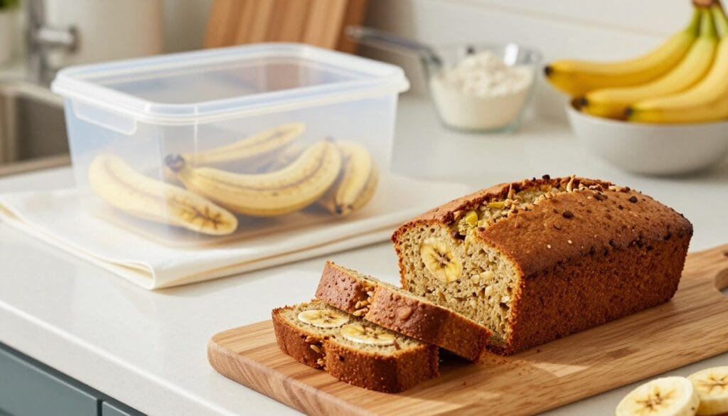 freezing banana bread