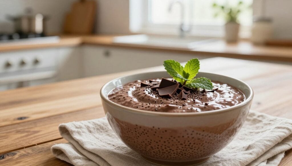 delicious chocolate chia pudding